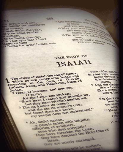 Bible Isaiah Page